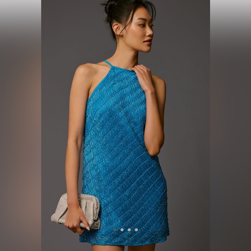 Letmeke Blue Beaded Top